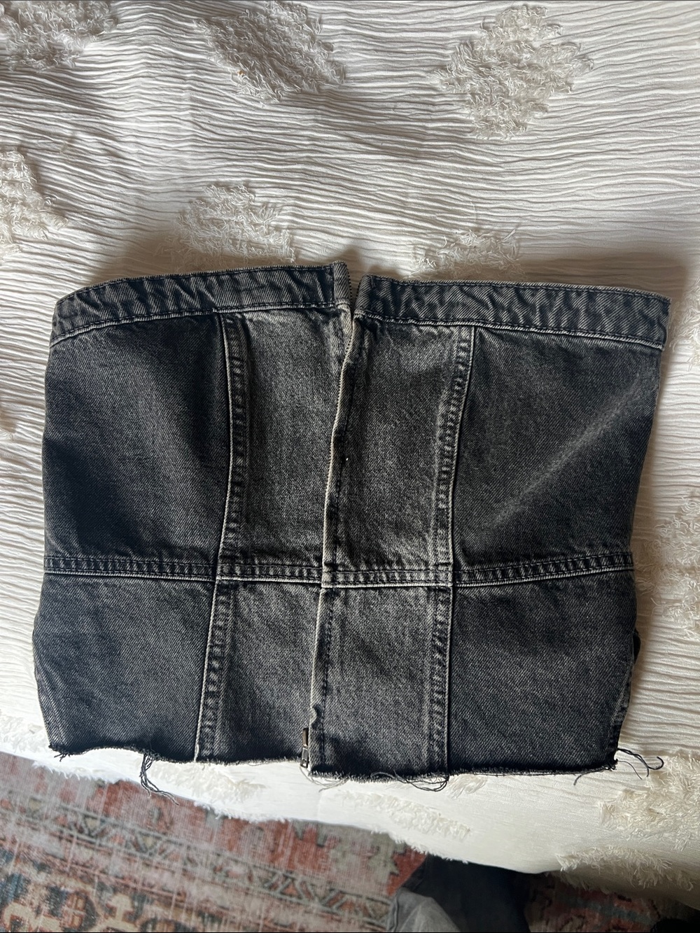 Zara denim tube top